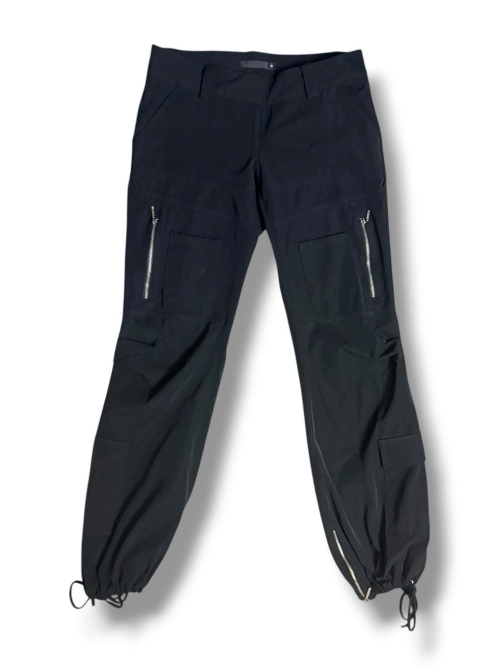 Guess Collection Vintage Y2K Black Low Rise Utility Cargo Parachute Pants 8